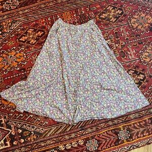 Vintage Floral Maxi Liz Sport Skirt